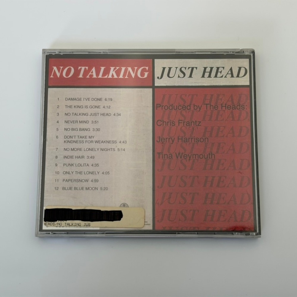 The Heads No Talking Just Head CD 1996 Promo Talking Heads Members Debbie Harry